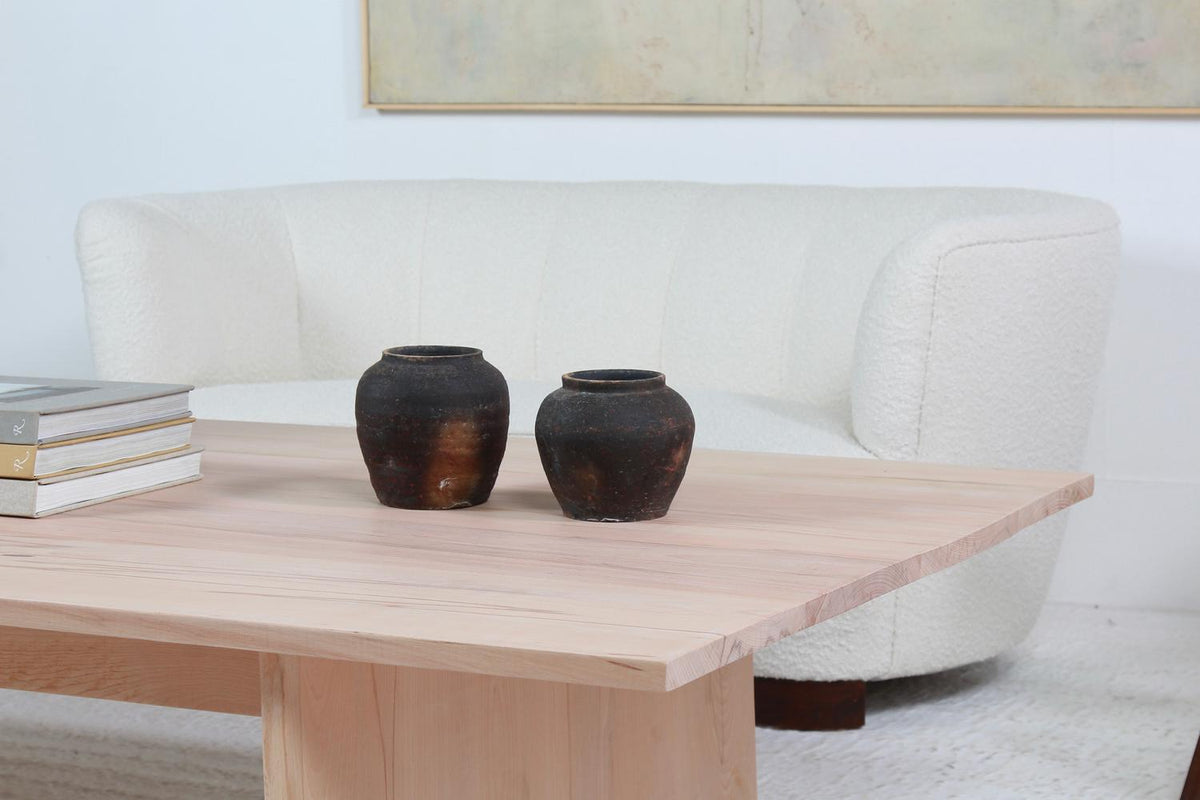 Huge Minimal Contemporary Artisan Made Spalted Beech Coffee Table