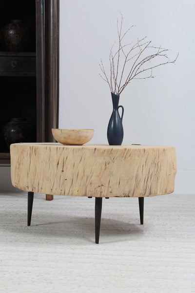 HUGE RUSTIC ELM TREE TRUNK SLAB COFFEE TABLE – Anton & K