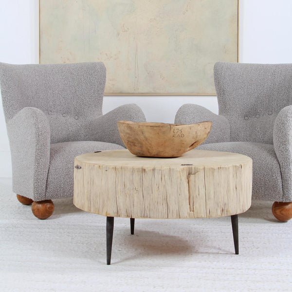 HUGE RUSTIC ELM TREE TRUNK SLAB COFFEE TABLE Anton & K