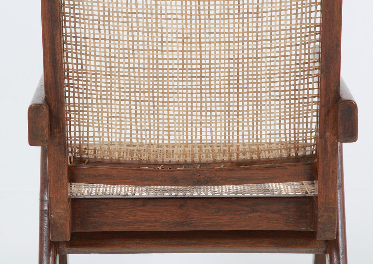 PIERRE JEANNERET MID-CENTURY LOW EASY CHAIR IN TEAK