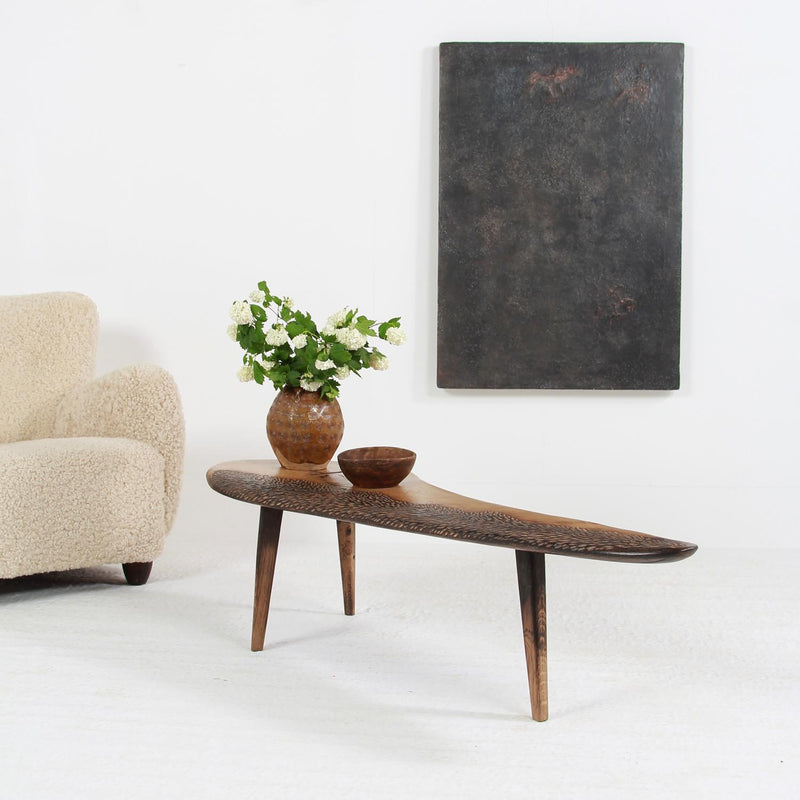 A truly Wonderful & Unique Craftsman Made Sculptural  Oak Coffee Table.Price on Request