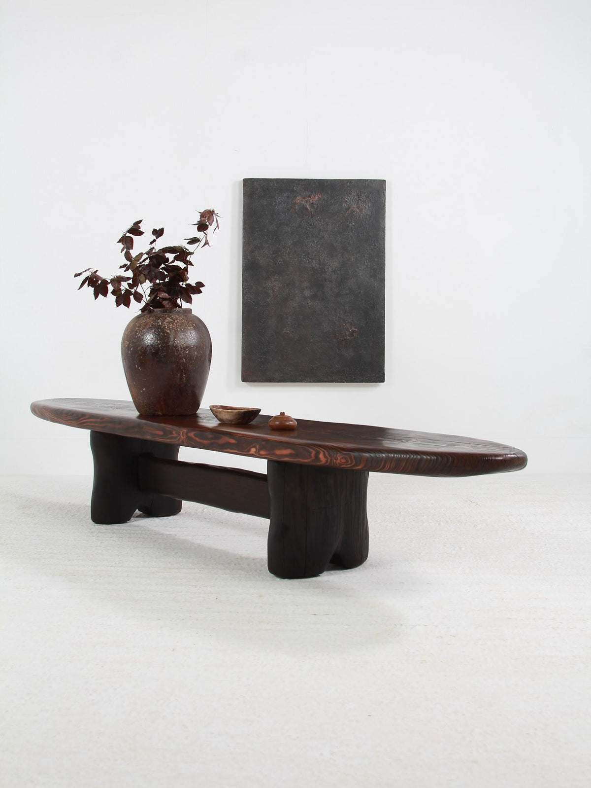 A Very Impressive Organic Craftsman Japanese Inspired Long Bench /Table. Price on request