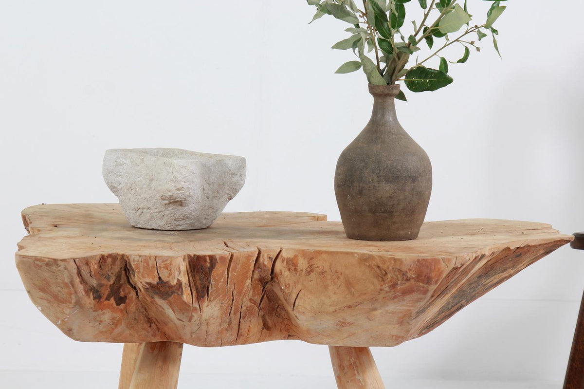 PRIMITIVE & SCULPTURAL ORGANIC TREE ROOT COFFEE TABLE
