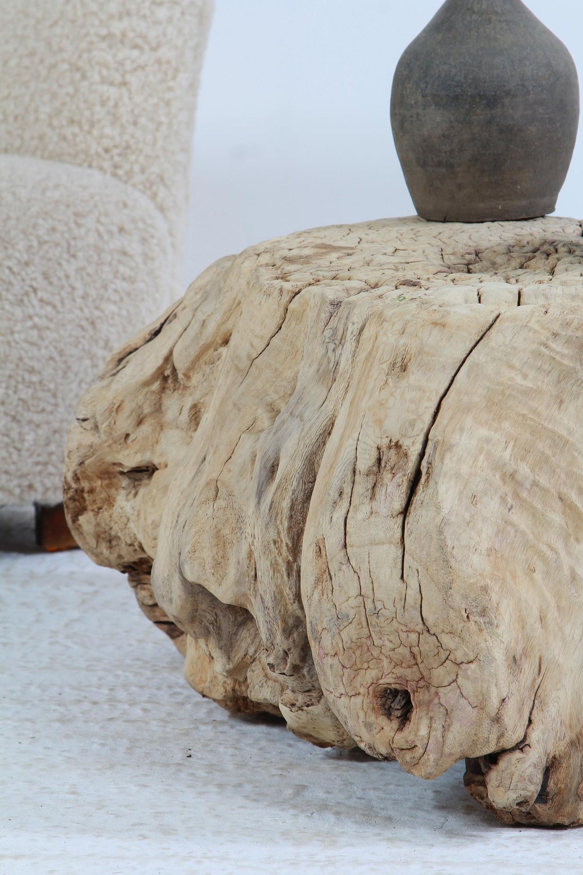 Huge Organically-Shaped Gnarly Wabi Sabi Tree  Stump Root Coffee Table