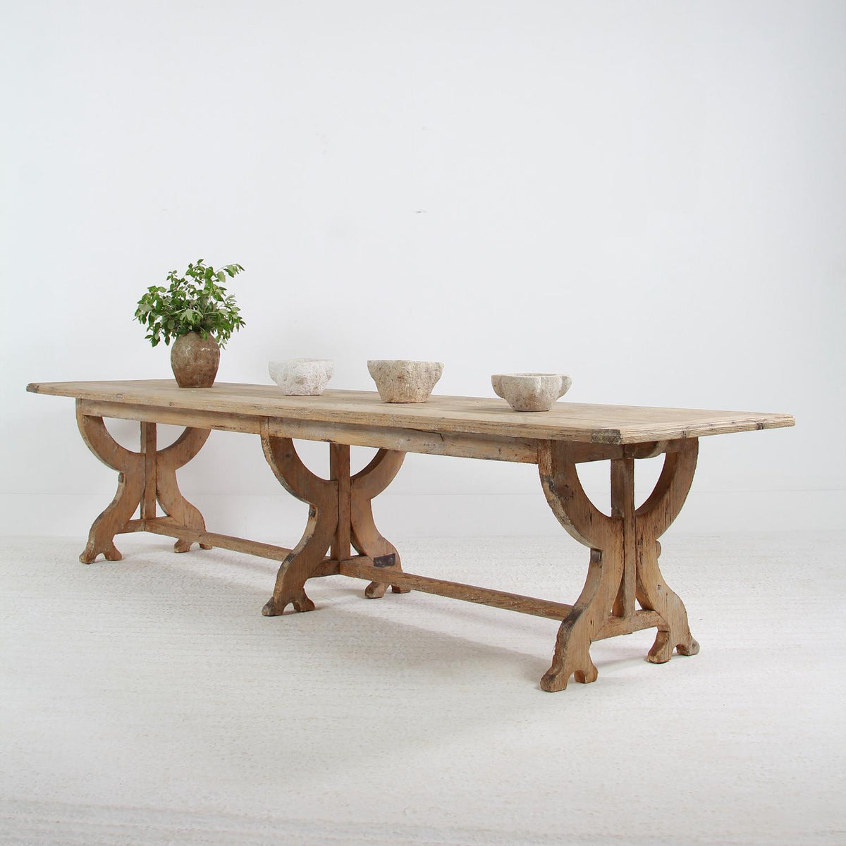 Magnificent French Provençal  19thC  Community  Trestle Dining Table