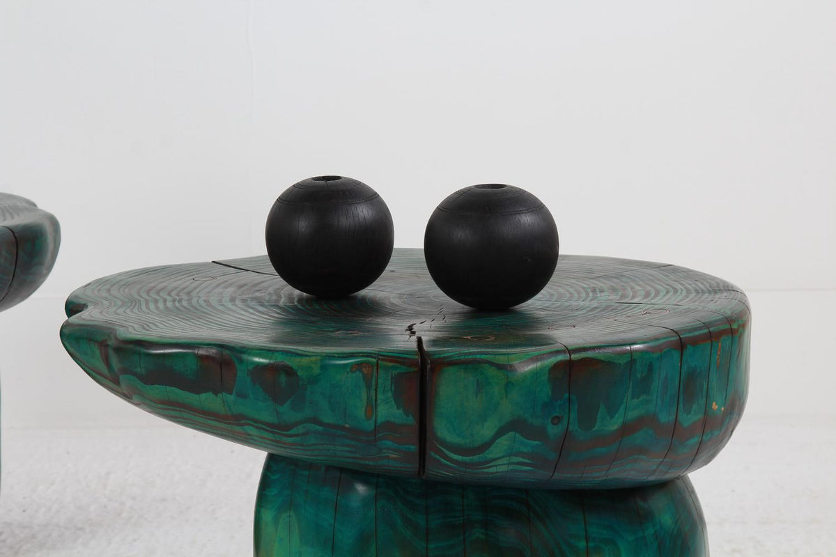 Expressive Artisan Cedar Free Form Pebble Coffee Tables.Price on Request