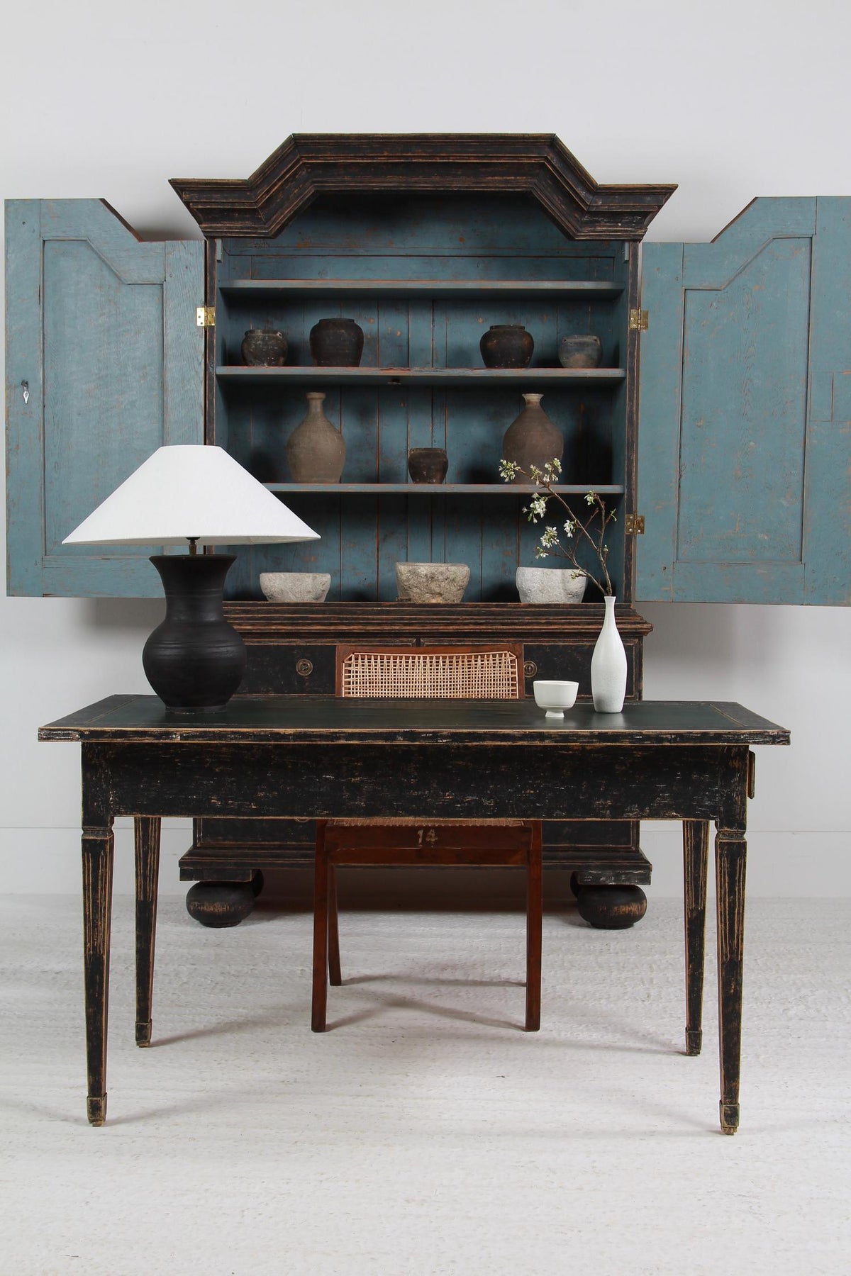 Beautifully Proportioned Period Swedish Gustavain Library Table