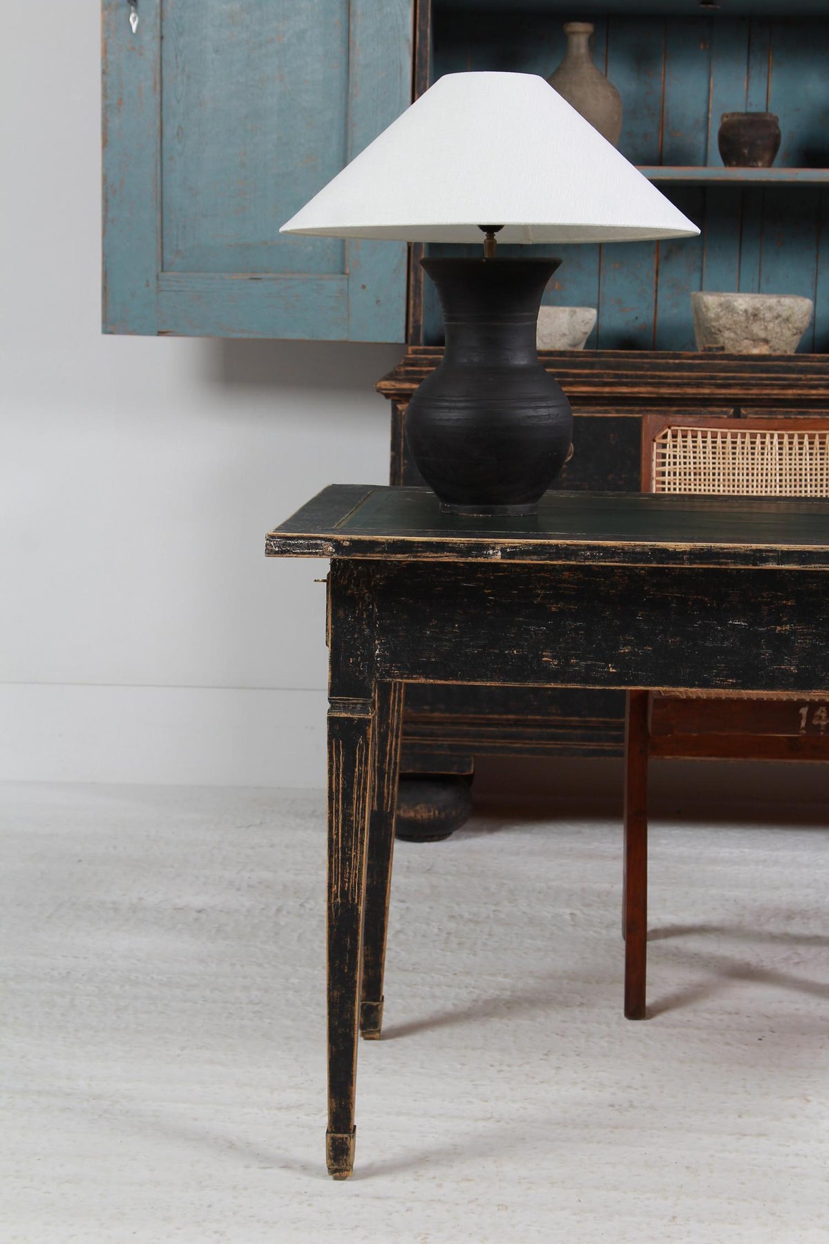 Beautifully Proportioned Period Swedish Gustavain Library Table