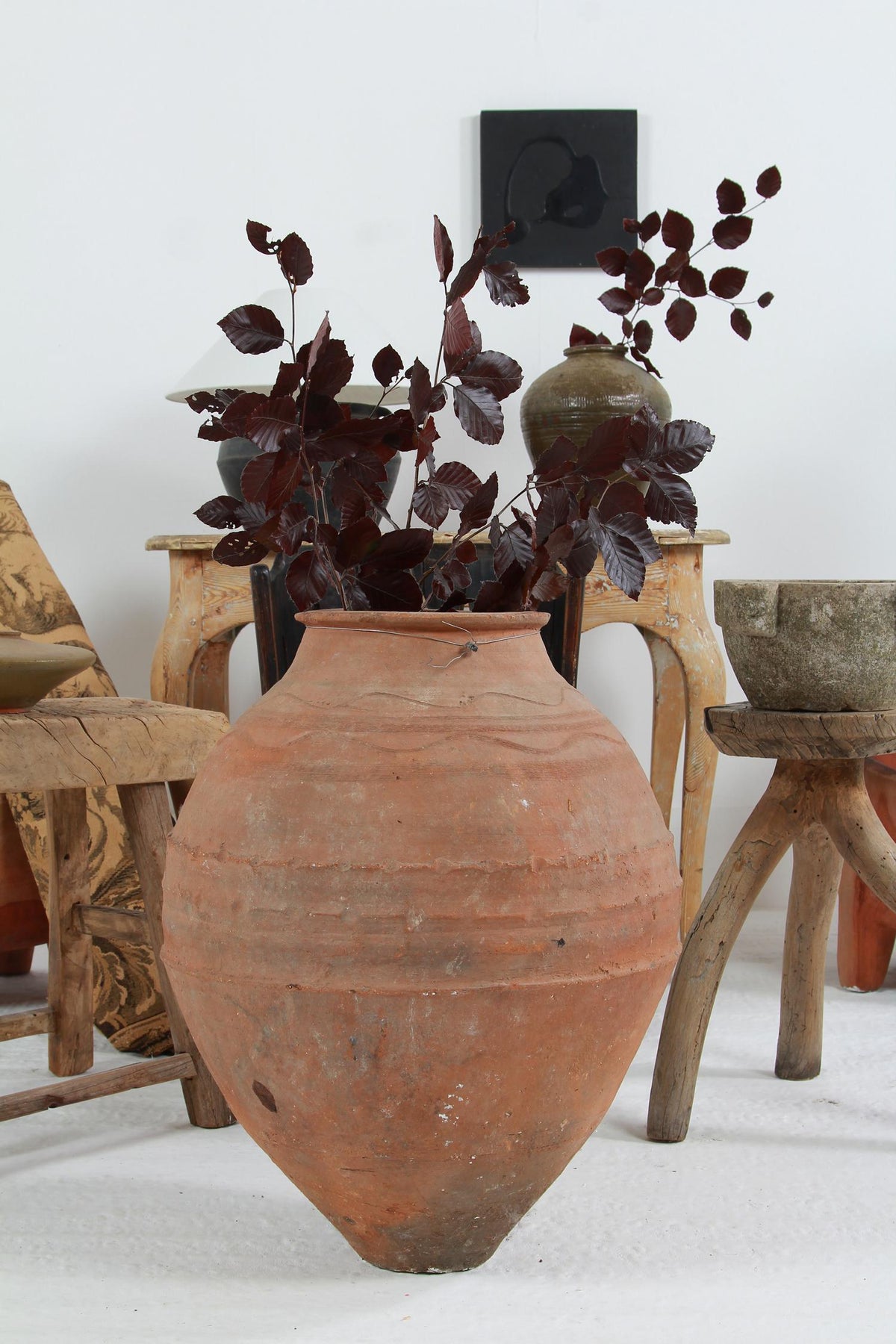 Wonderful Scale Mediterranean  Antique Olive Jar