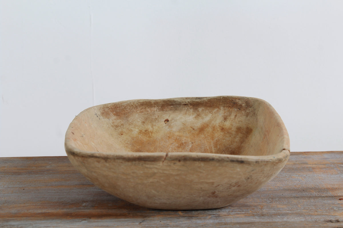 Unique Antique Large  19th century Swedish Root Bowl