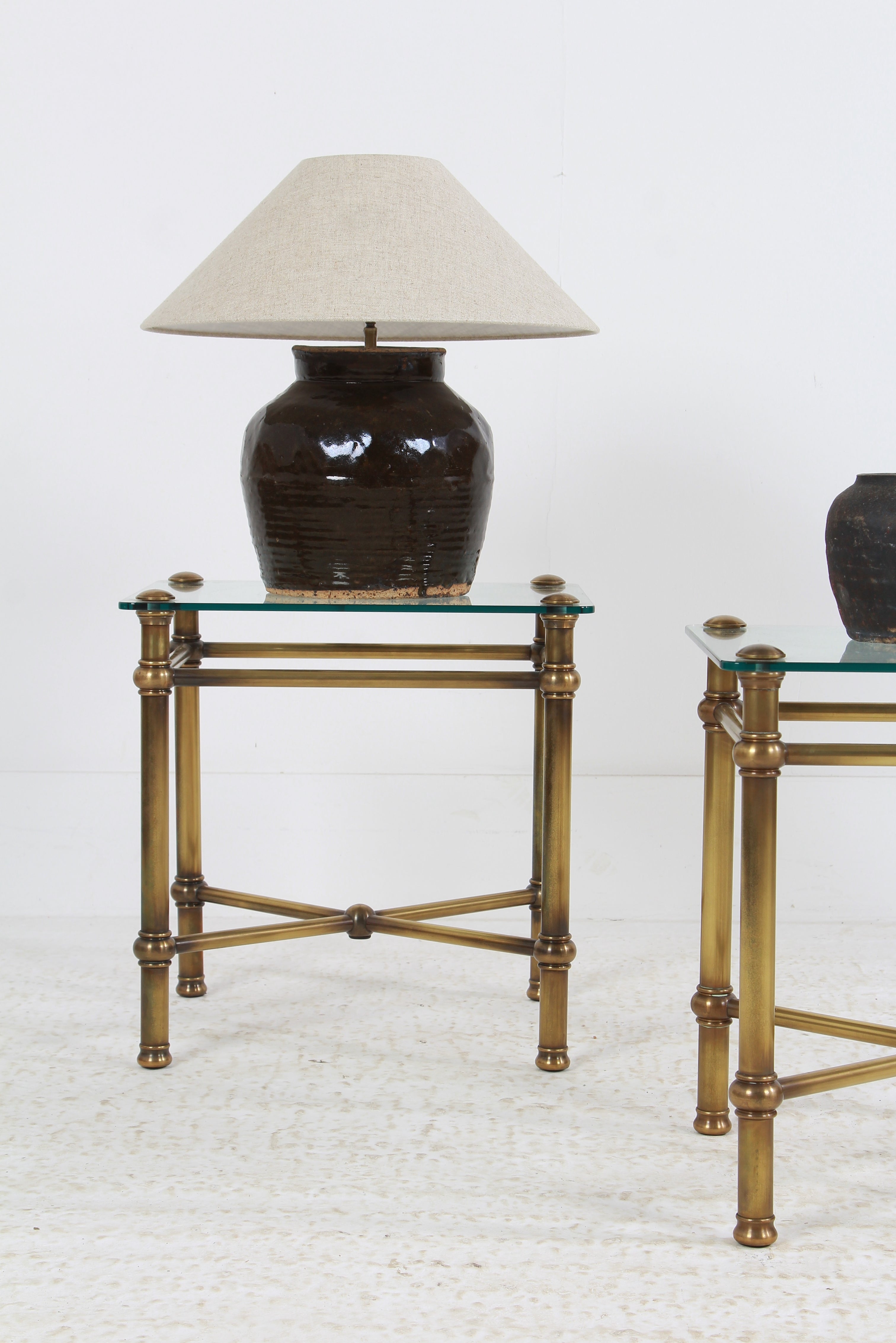 Table Lamp Gold Mid-Century Modern Antique Side Tables Antique Bedside Tables For Sale Antiques Boutique main image 1