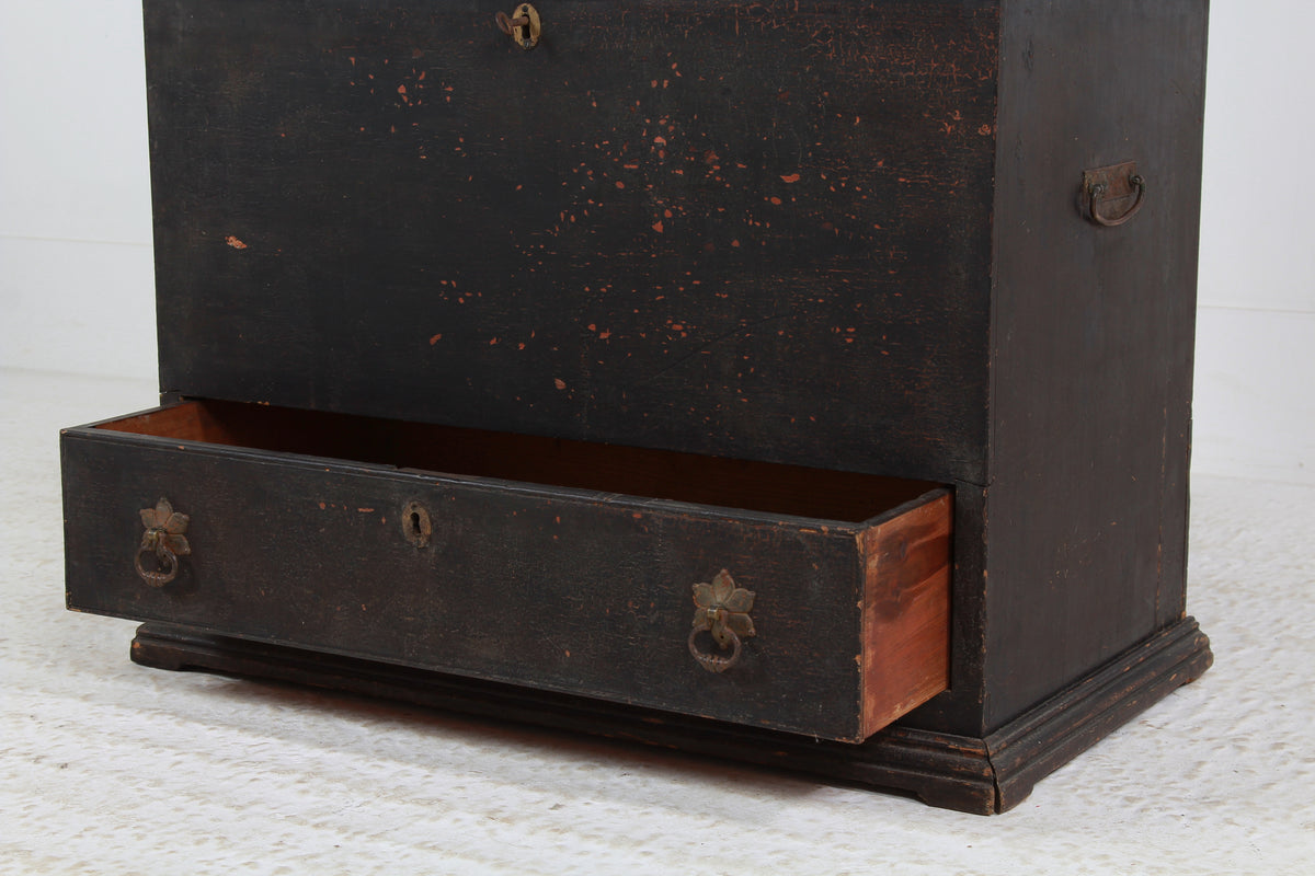 Barn Find ,A Wonderful 19thC Georgian Mule Chest in Original Paint