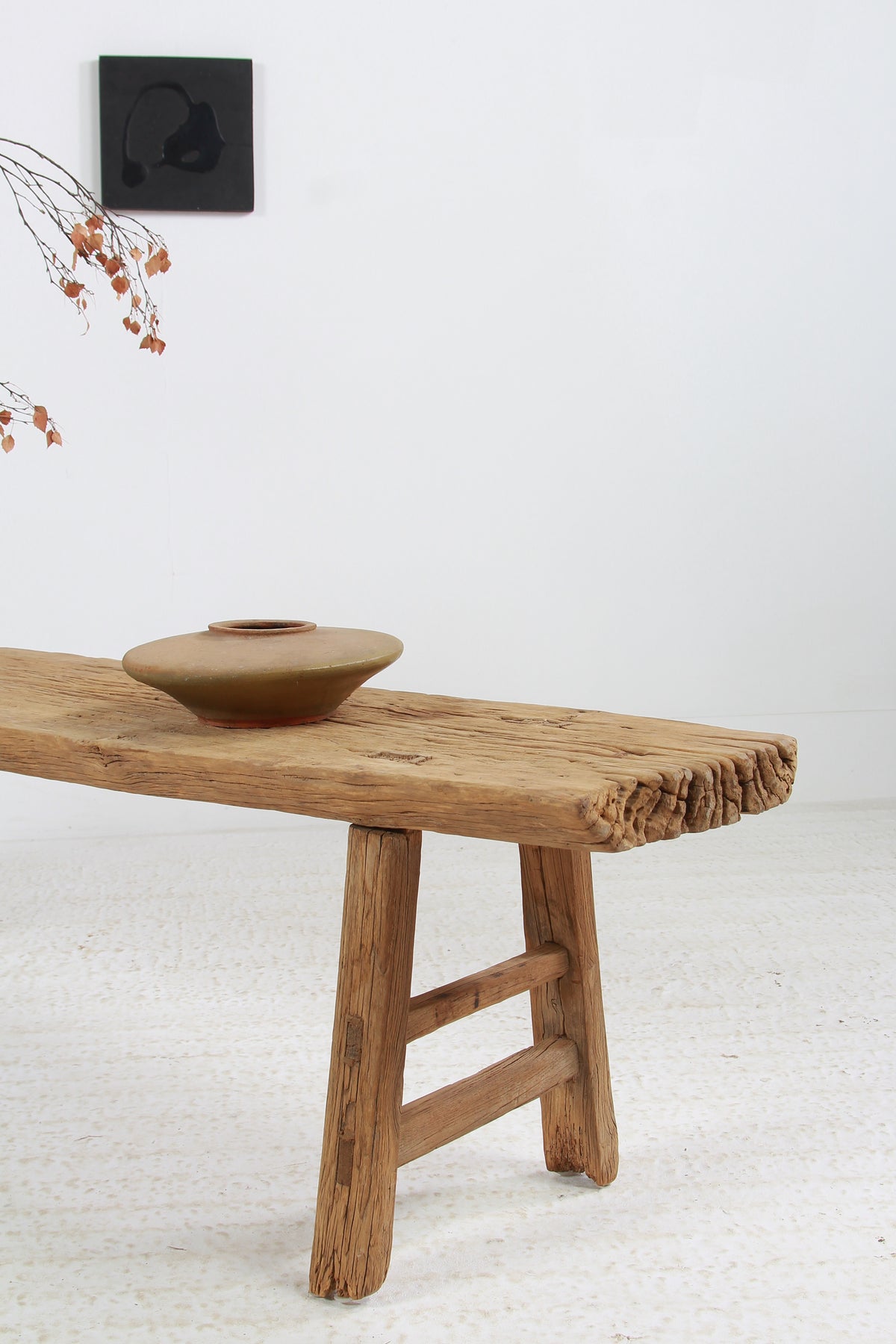 CHARMING RUSTIC WABI SABI WOODEN COFFEE TABLE