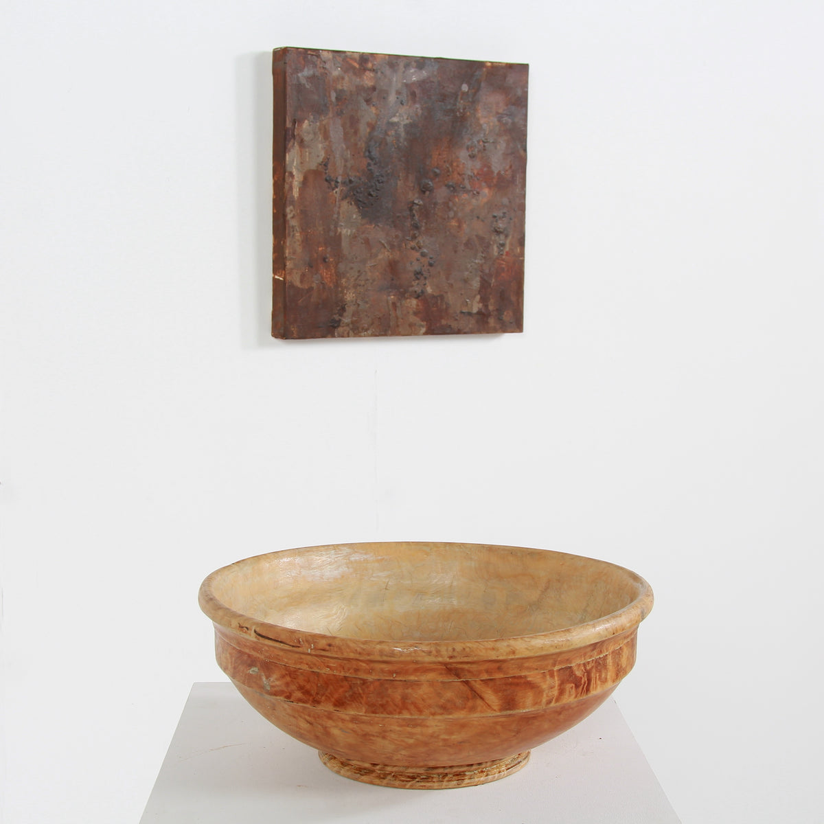 Exceptional Large Swedish 19thC Burr Wood Bowl