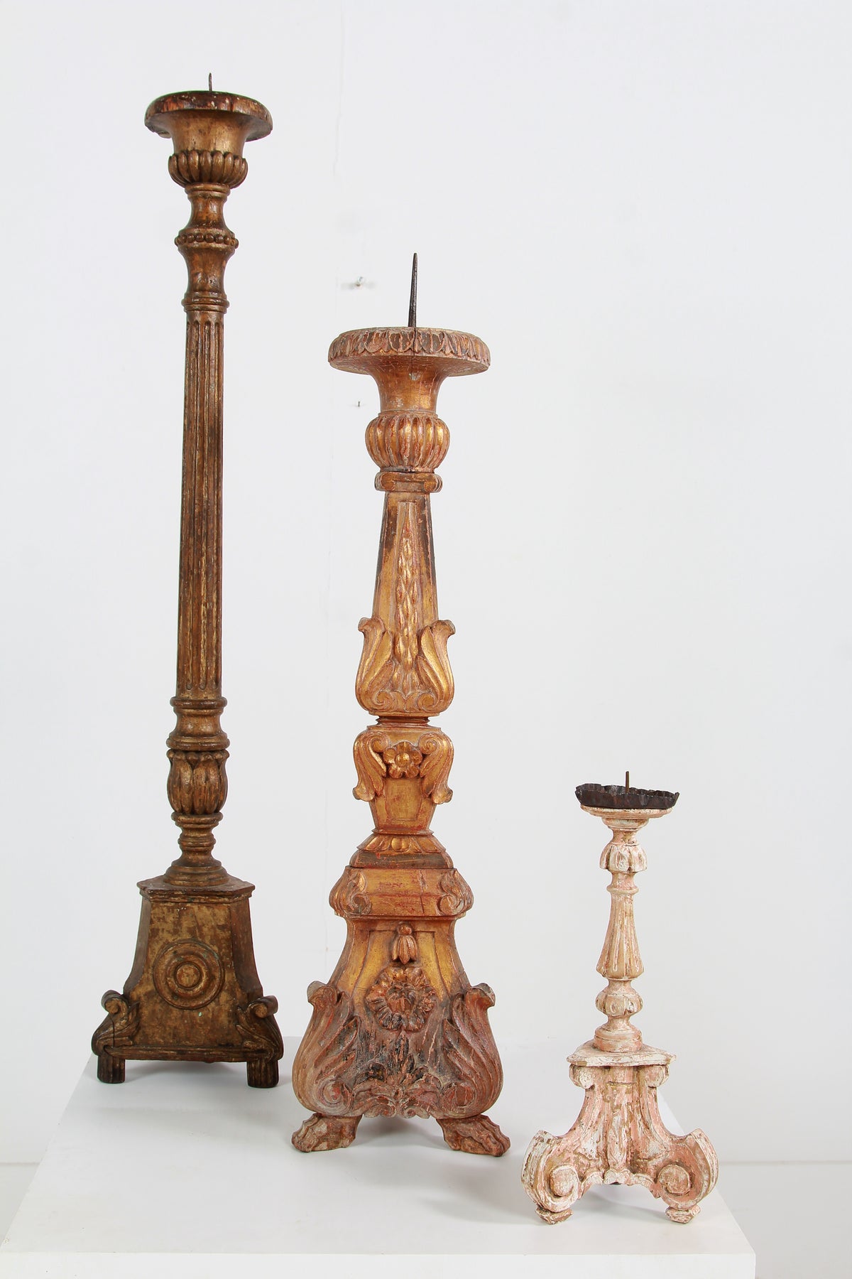 A Wonderful Collection of Continental 19thC Pricket Candlesticks