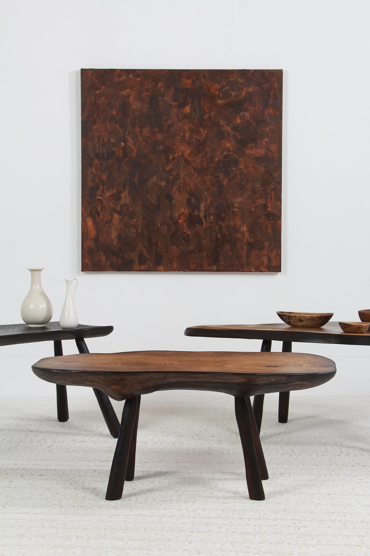 Collection of Mature Oak Japanese-Inspired Organic Coffee Tables