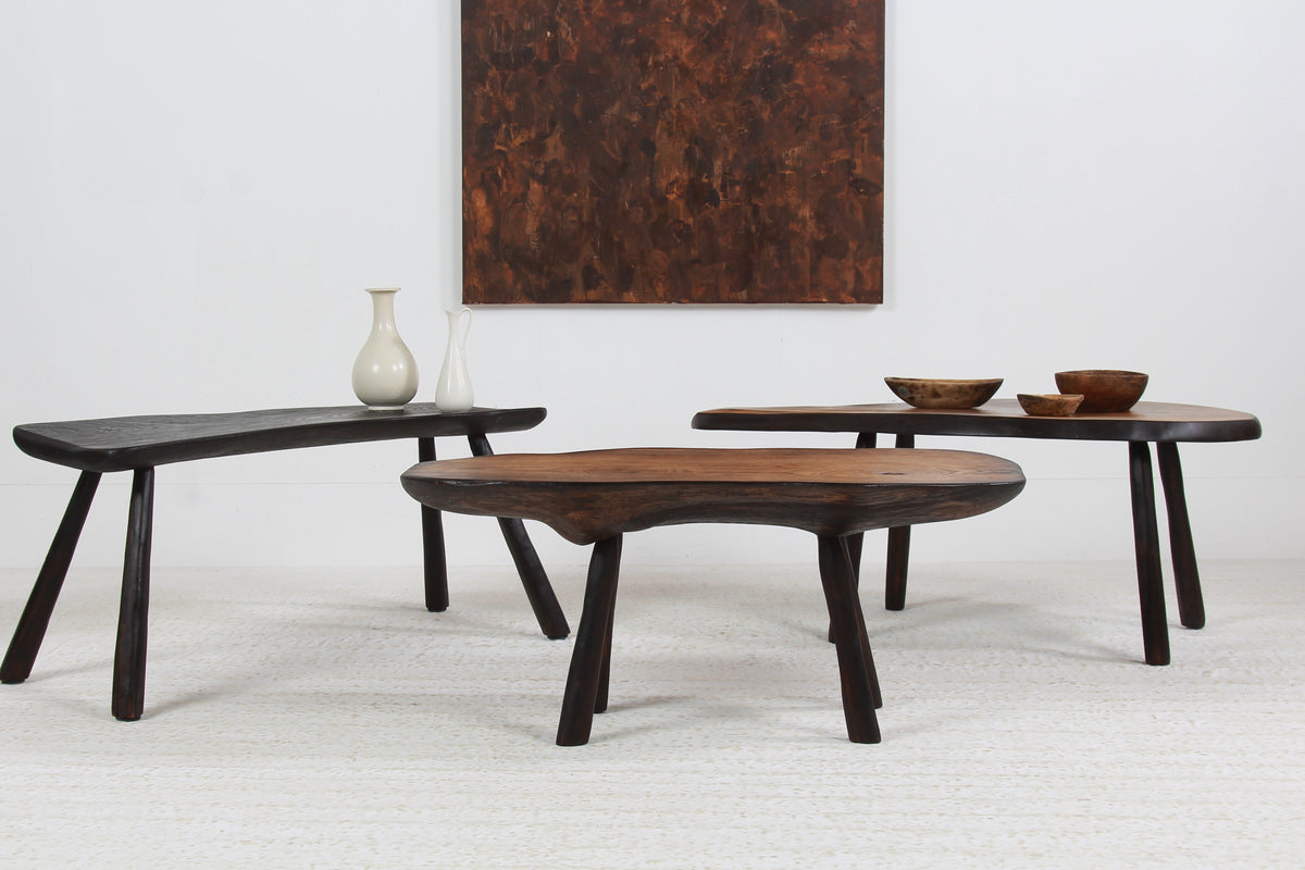 Collection of Mature Oak Japanese-Inspired Organic Coffee Tables