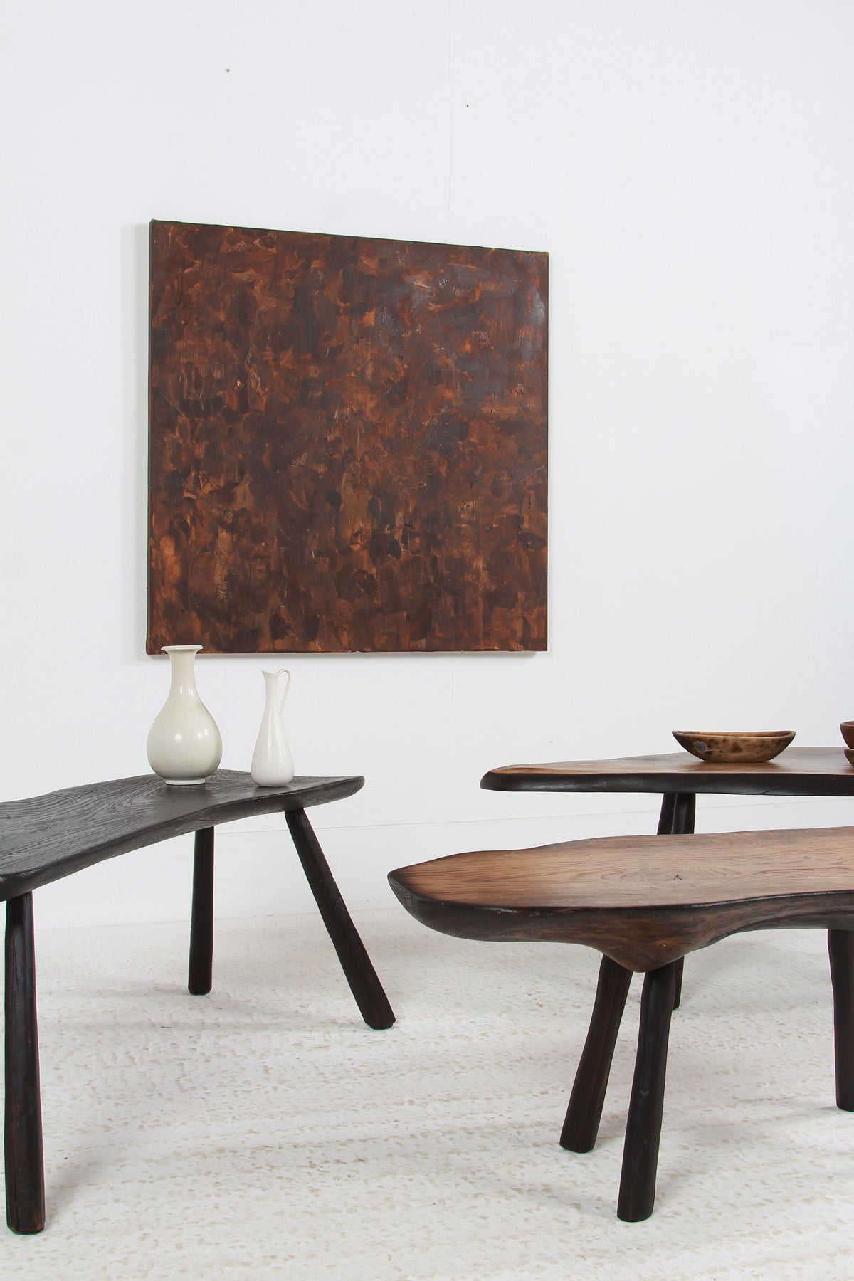 Collection of Mature Oak Japanese-Inspired Organic Coffee Tables