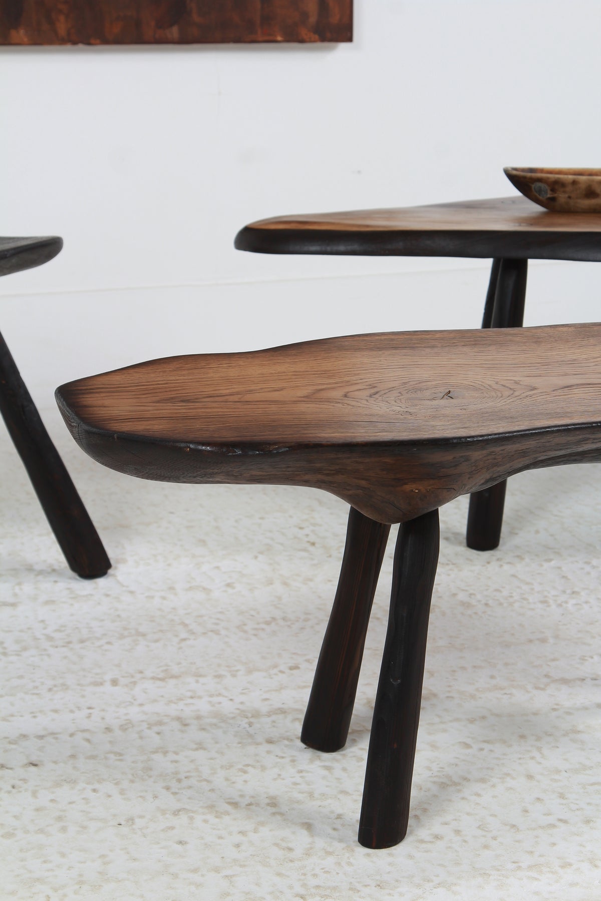 Collection of Mature Oak Japanese-Inspired Organic Coffee Tables