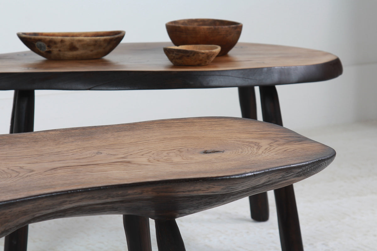 Collection of Mature Oak Japanese-Inspired Organic Coffee Tables