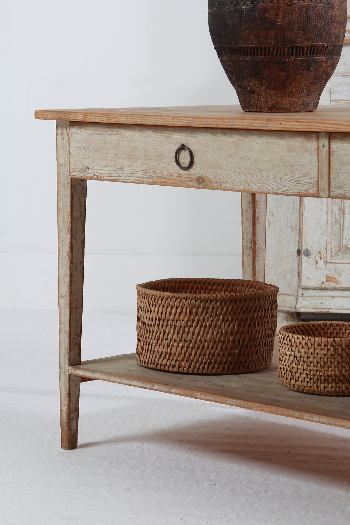 STUNNING SWEDISH COUNTRY HOUSE 19THC CONSOLE/SERVING TABLE