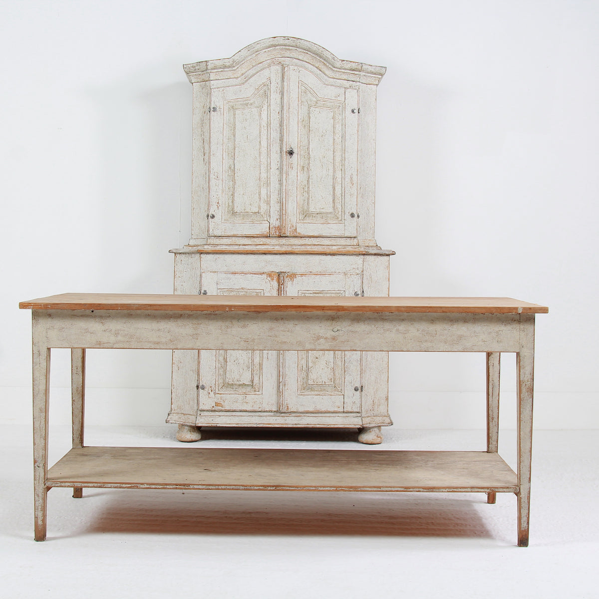 STUNNING SWEDISH COUNTRY HOUSE 19THC CONSOLE/SERVING TABLE