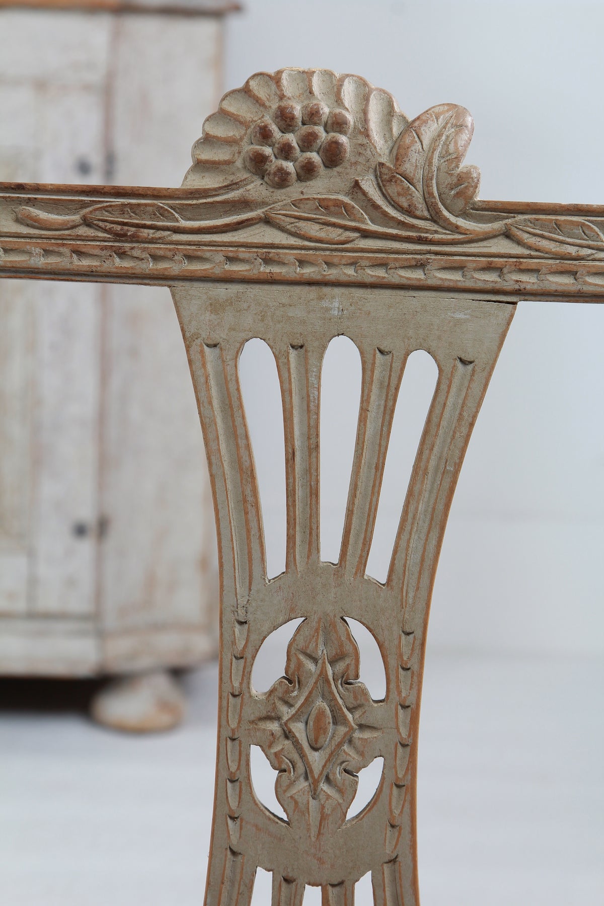 Set of Four 19thC Swedish Late Gustavian Lindome Dining Chairs