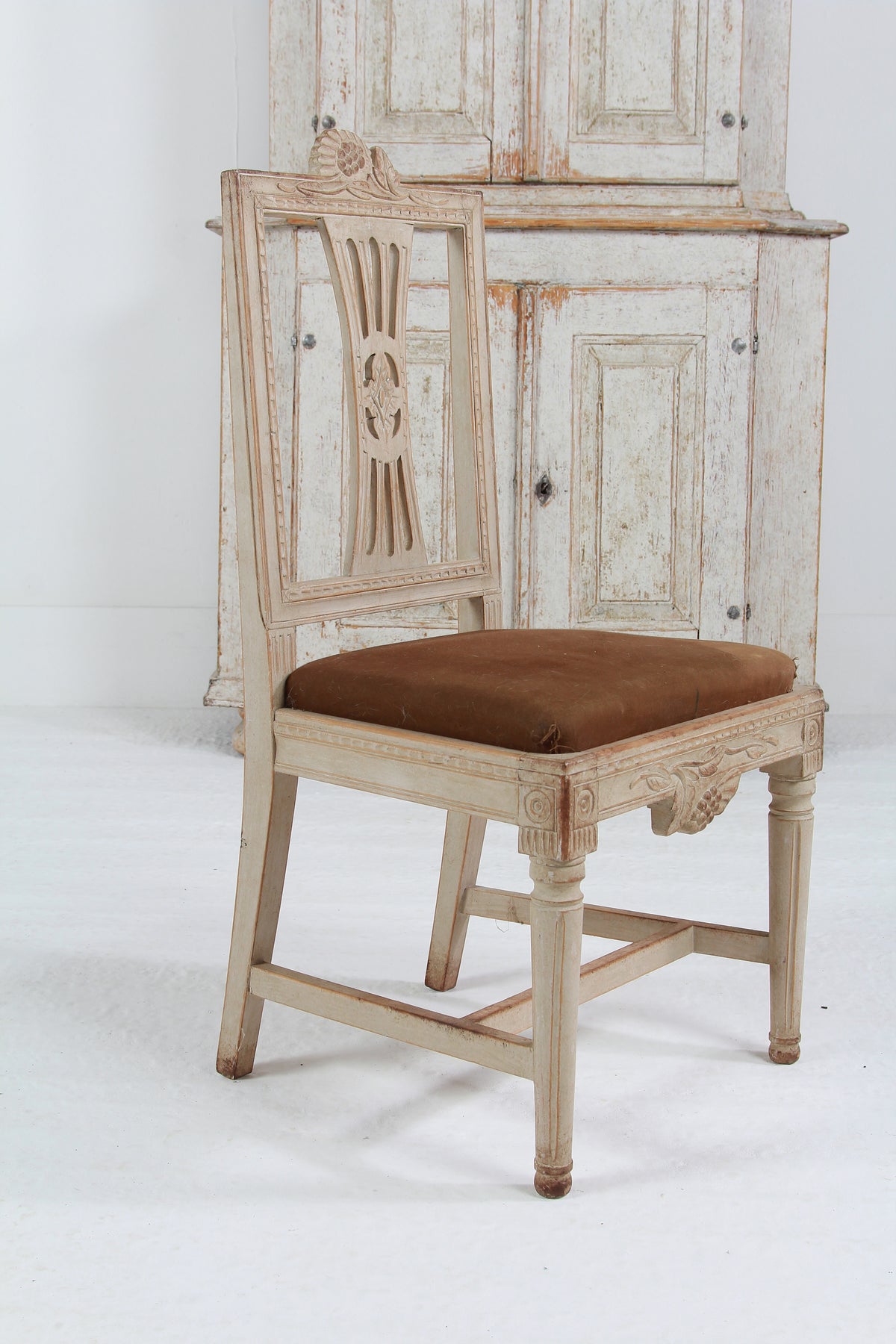 Set of Four 19thC Swedish Late Gustavian Lindome Dining Chairs