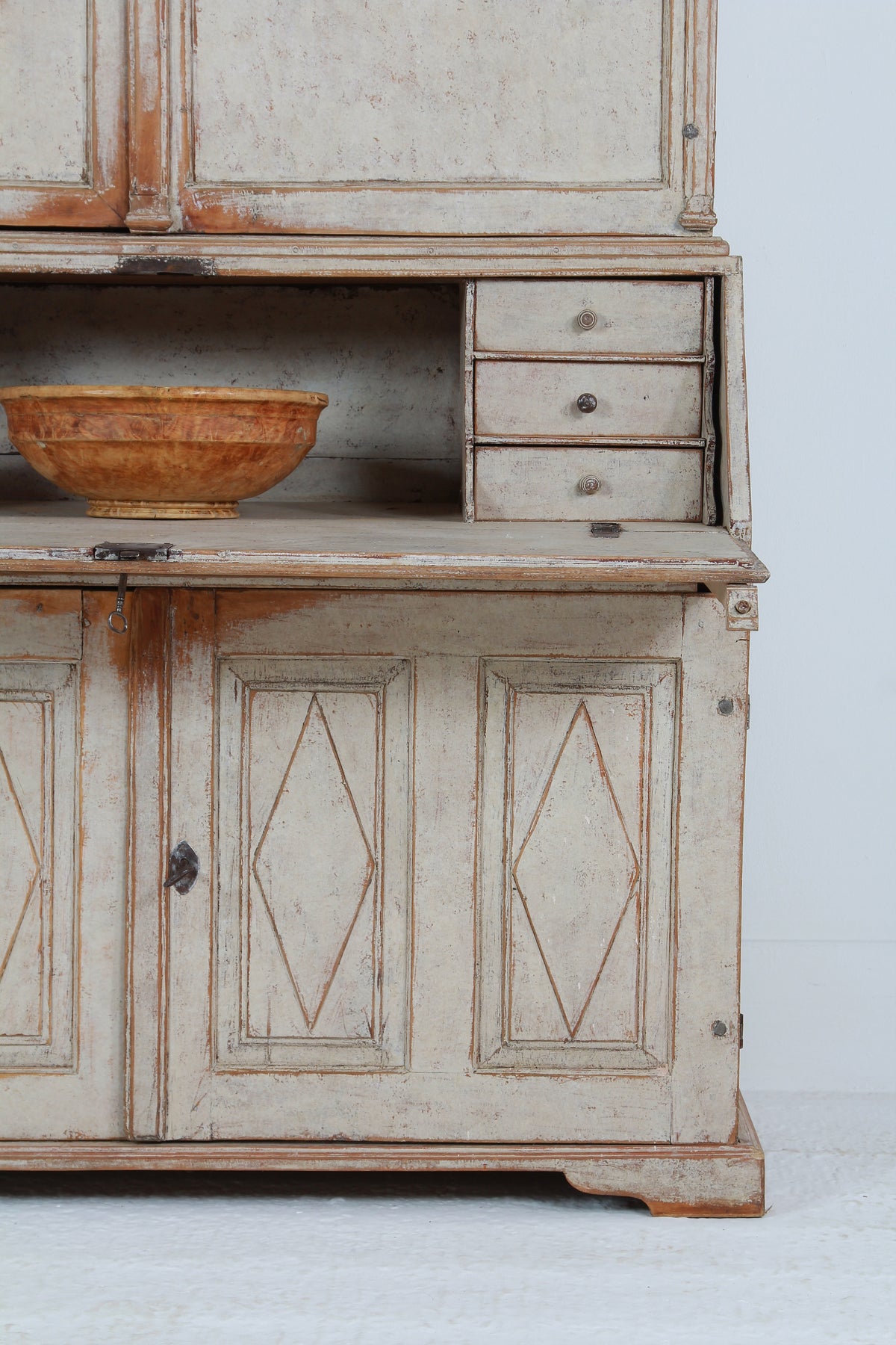 Magnificent Swedish  18thC Grand Scale Rococo Period Secretaire