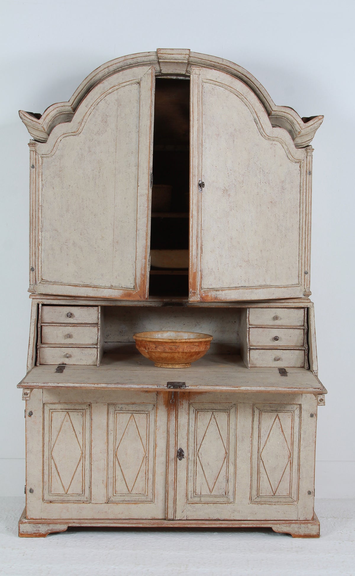 Magnificent Swedish  18thC Grand Scale Rococo Period Secretaire