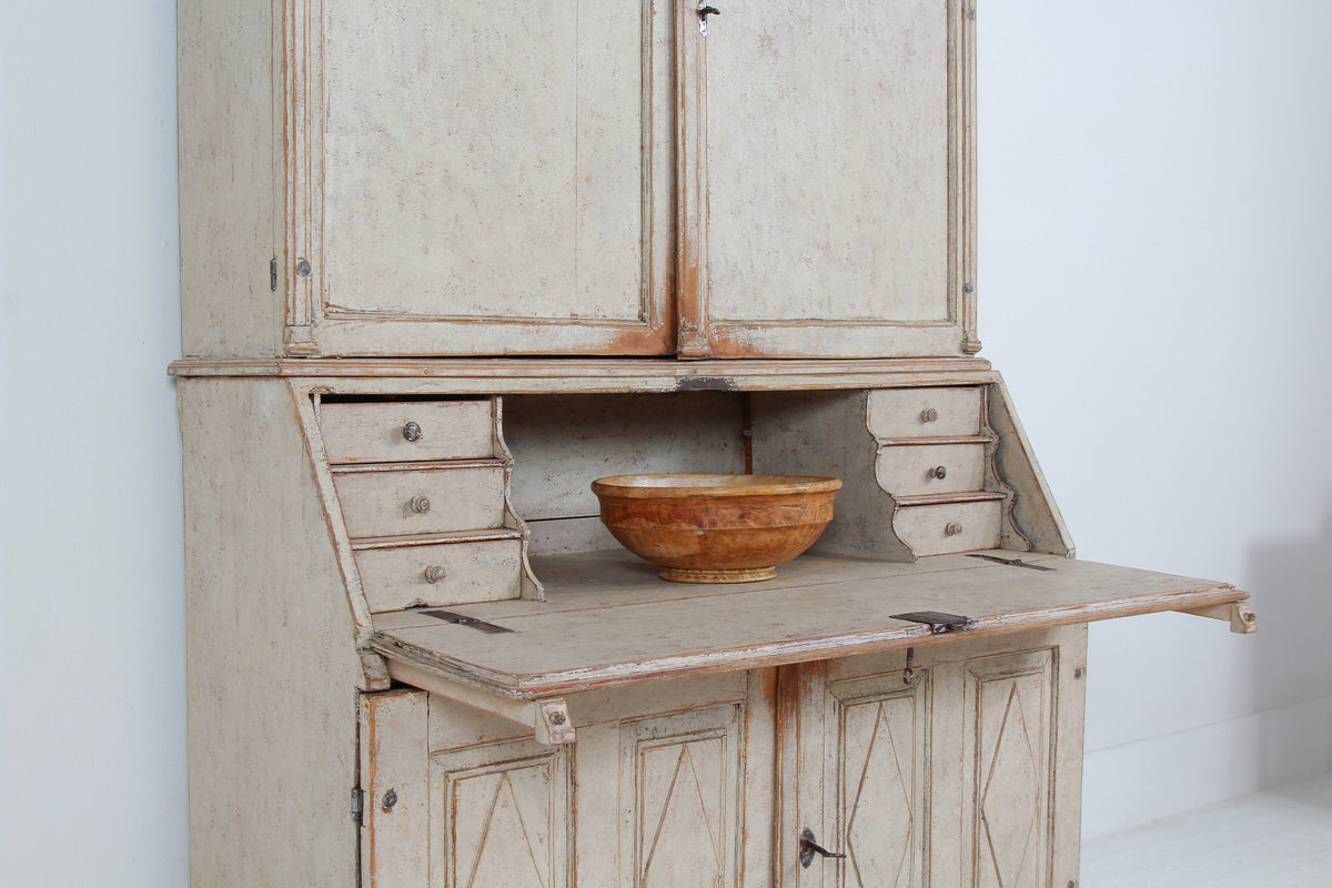 Magnificent Swedish  18thC Grand Scale Rococo Period Secretaire