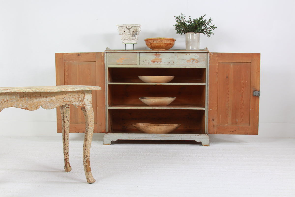 Grand Scale Swedish Gustavian Painted Sideboard/Buffet