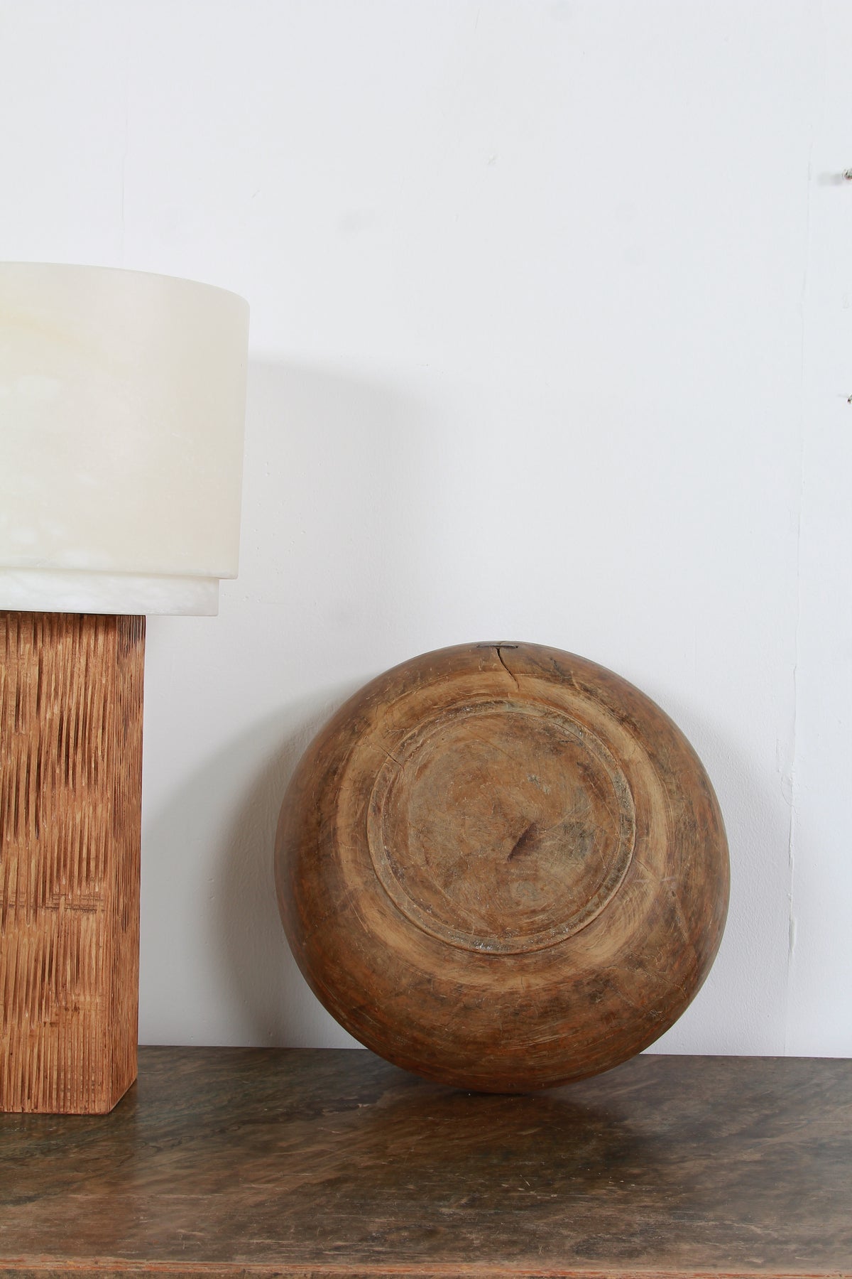 A VERY APPEALING SWEDISH BURR WOOD DAIRY BOWL