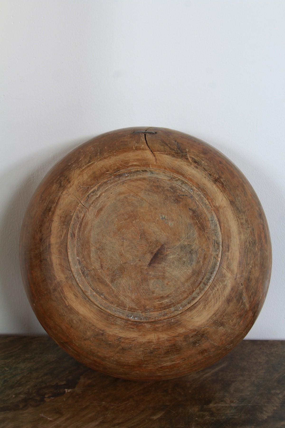 A VERY APPEALING SWEDISH BURR WOOD DAIRY BOWL