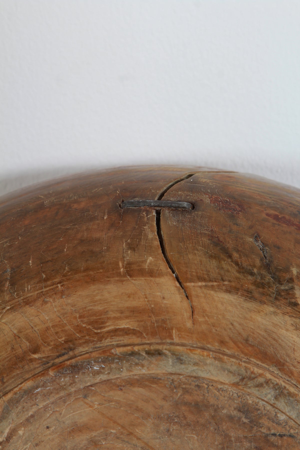 A VERY APPEALING SWEDISH BURR WOOD DAIRY BOWL