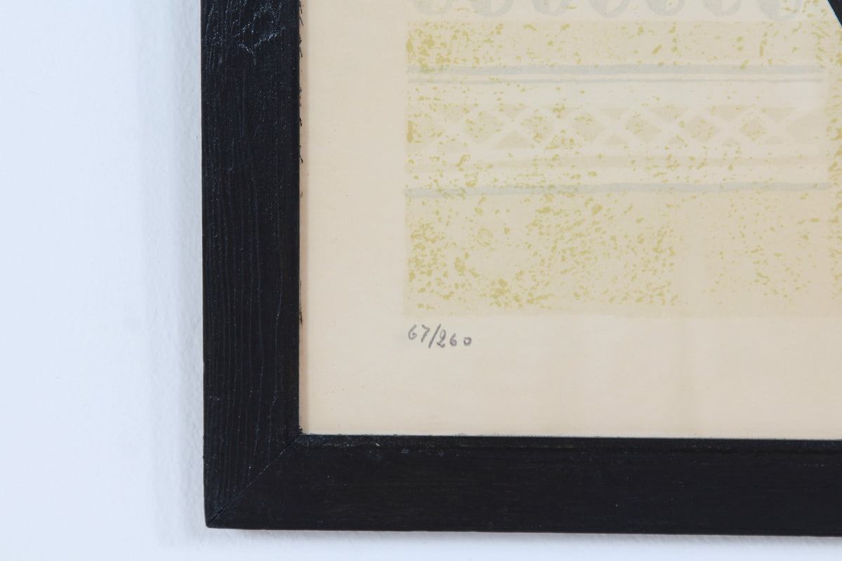Swedish Artist Theodor Esaias Thorén Framed Composition Print with Vases