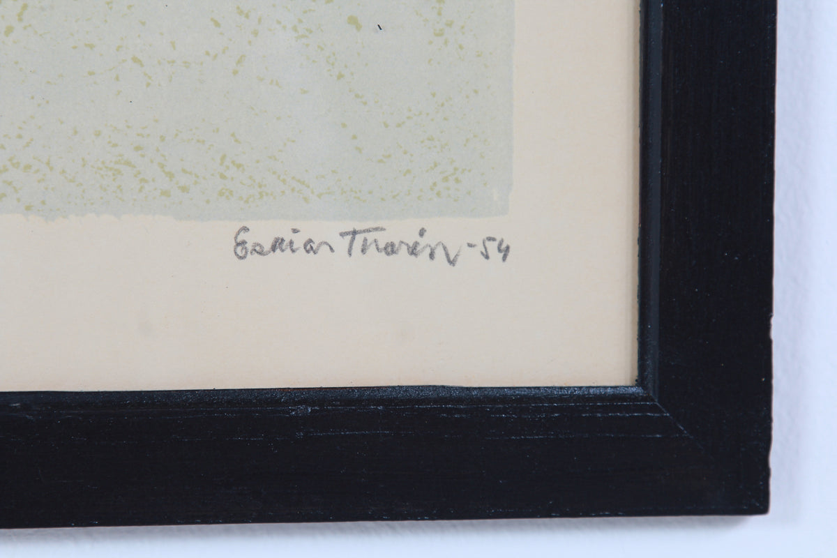 Swedish Artist Theodor Esaias Thorén Framed Composition Print with Vases