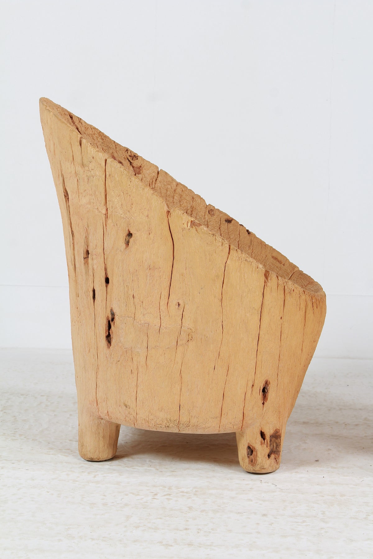 UNIQUE HAND-CARVED PRIMITIVE GNARLY WABI SABI BRUTALIST STUMP CHAIRS