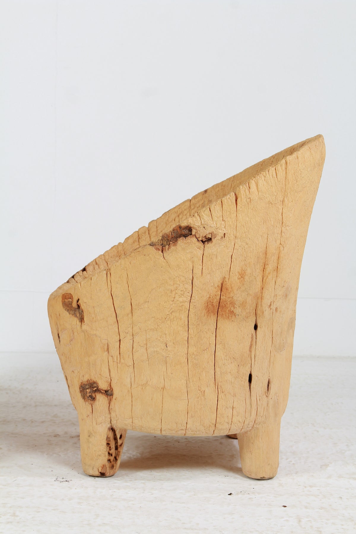 UNIQUE HAND-CARVED PRIMITIVE GNARLY WABI SABI BRUTALIST STUMP CHAIRS