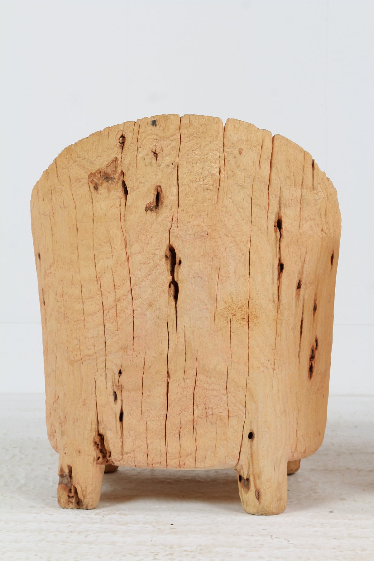 UNIQUE HAND-CARVED PRIMITIVE GNARLY WABI SABI BRUTALIST STUMP CHAIRS