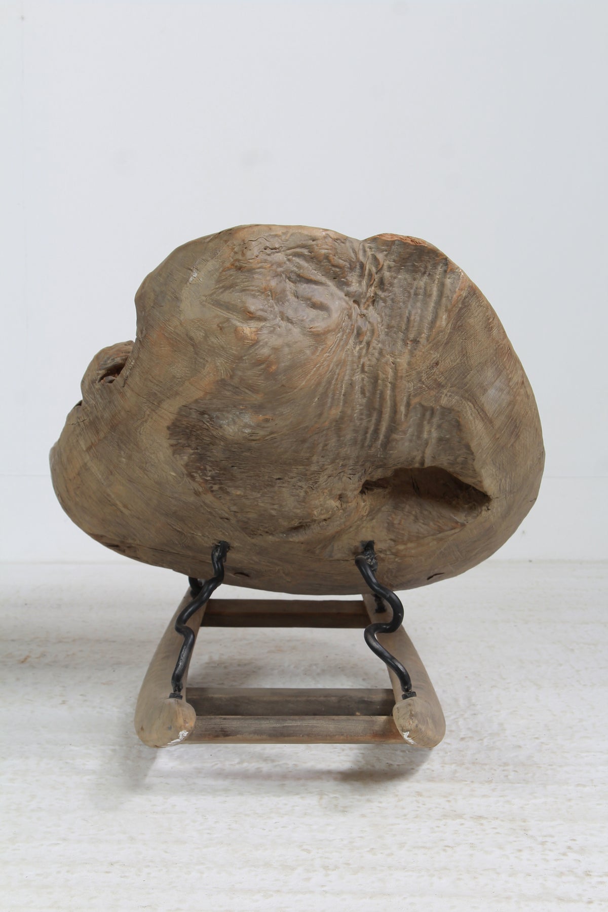 Organic Sculptural Brutalist Tree Trunk Root Rocking Chairs