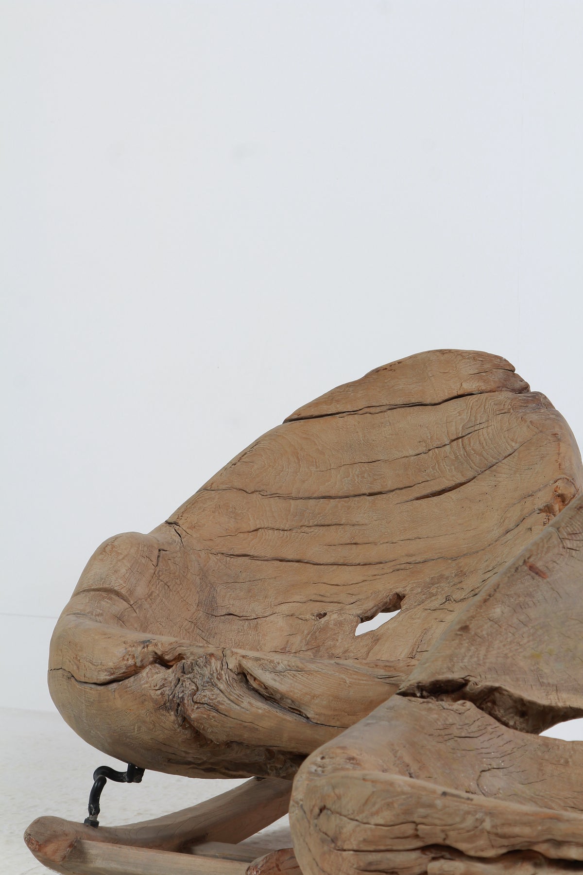 Organic Sculptural Brutalist Tree Trunk Root Rocking Chairs