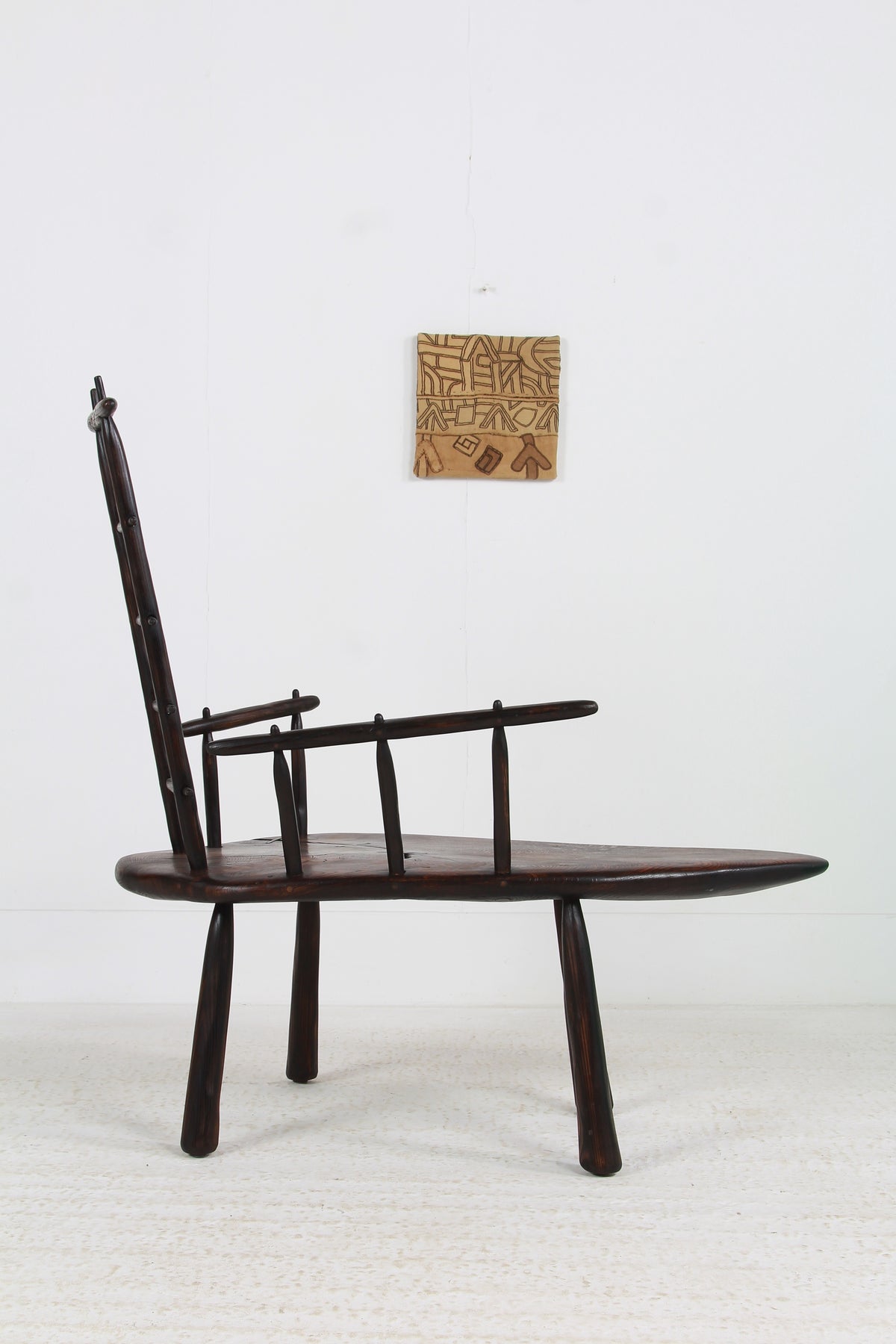 Japanese-Inspired Oak Sugi Ban Lounge Chair