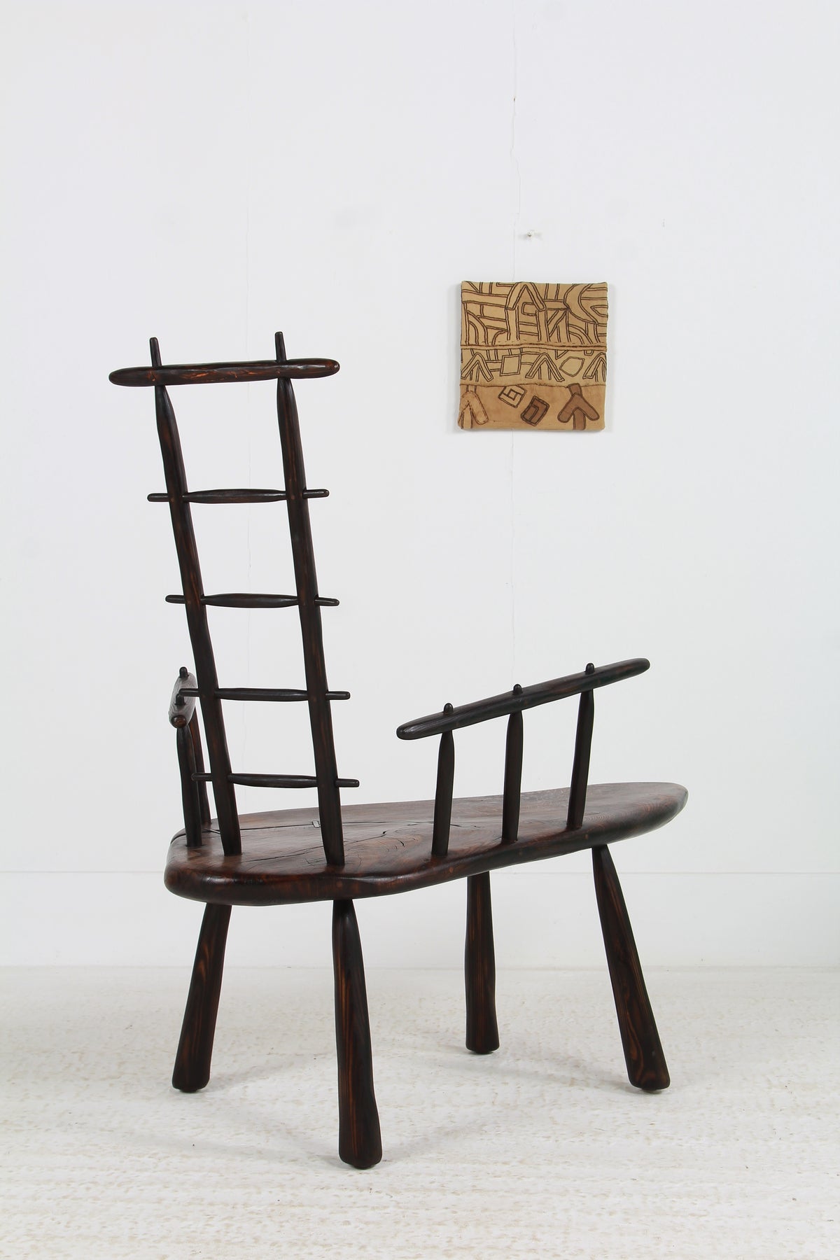 Japanese-Inspired Oak Sugi Ban Lounge Chair