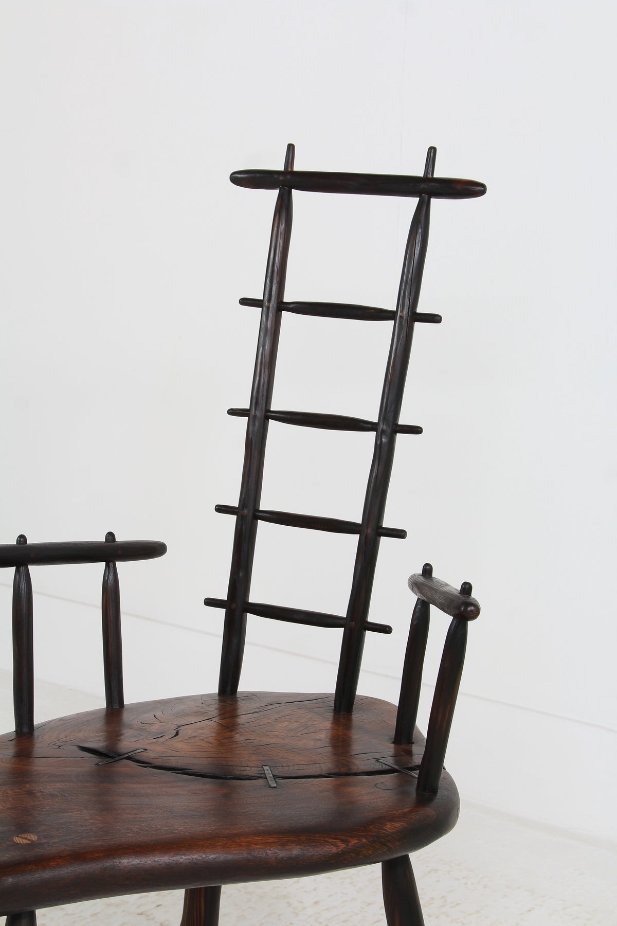 Japanese-Inspired Oak Sugi Ban Lounge Chair