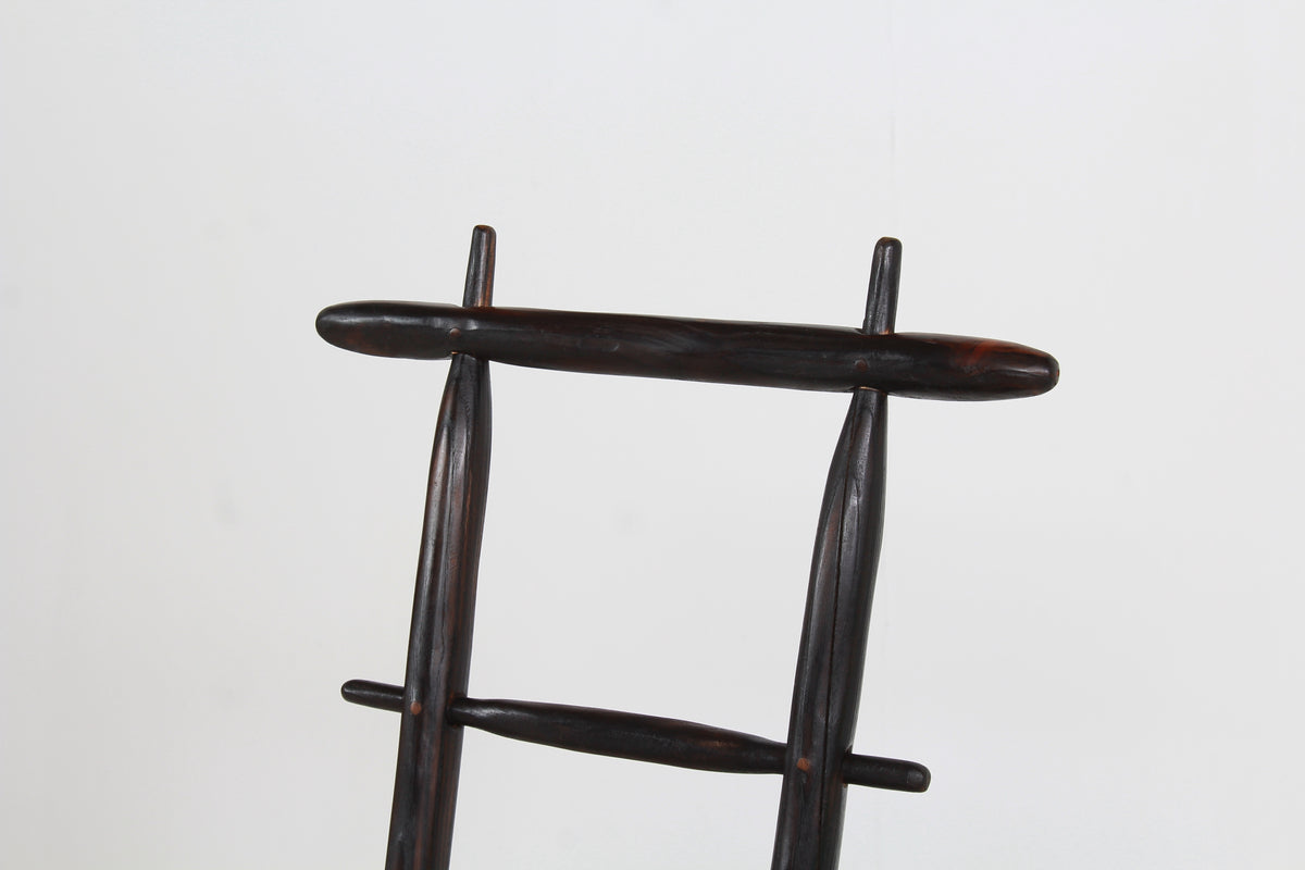Japanese-Inspired Oak Sugi Ban Lounge Chair