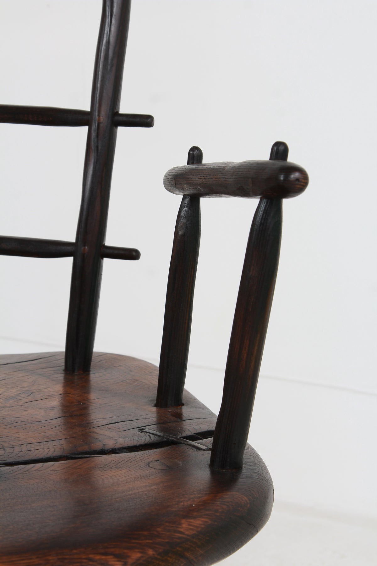 Japanese-Inspired Oak Sugi Ban Lounge Chair
