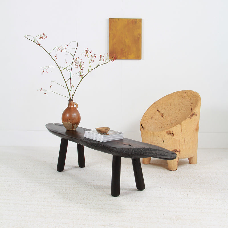 UNIQUE JAPANESE INSPIRED ELM SUGI BAN  COFFEE TABLE