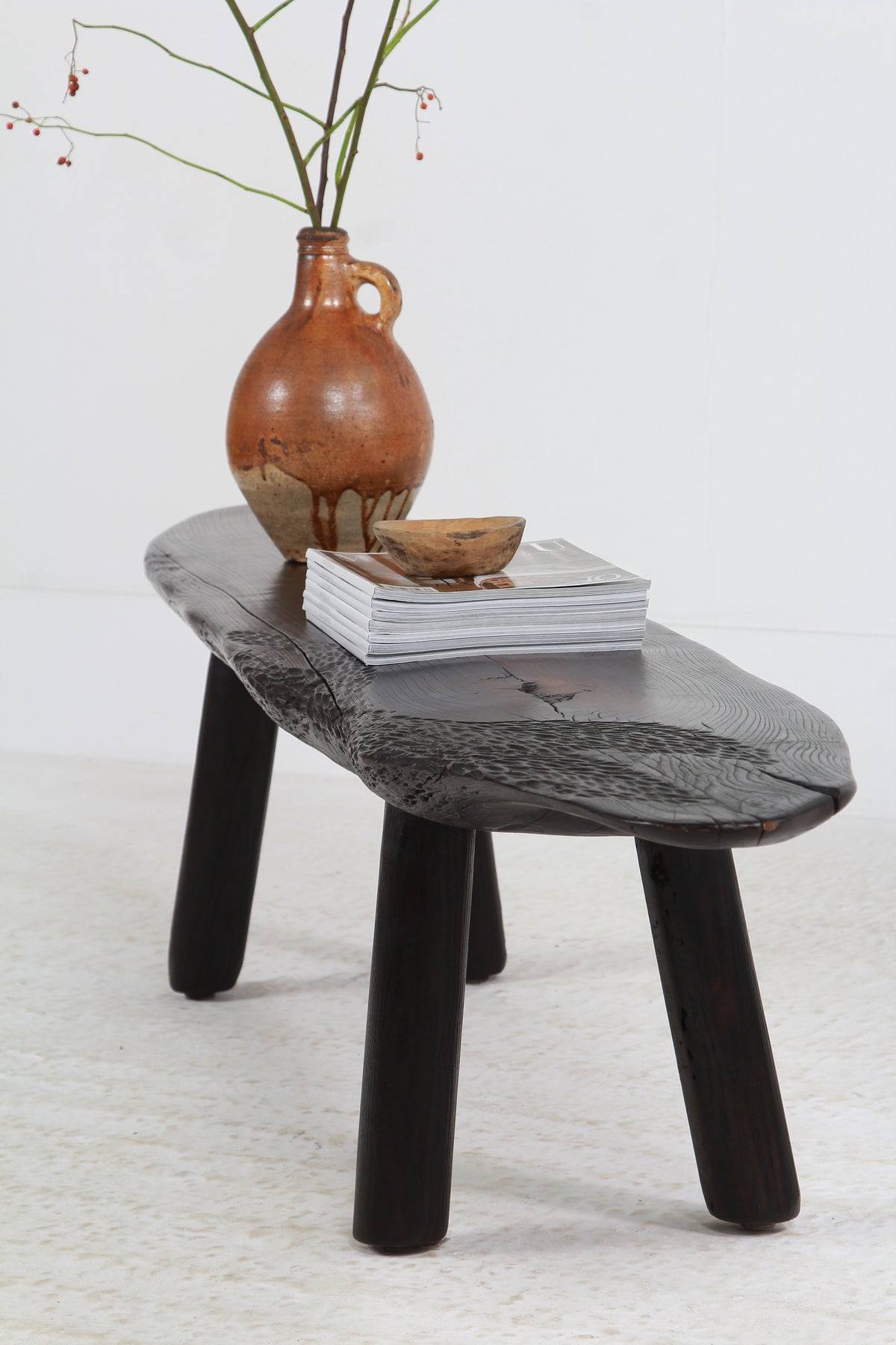 UNIQUE JAPANESE INSPIRED ELM SUGI BAN  COFFEE TABLE