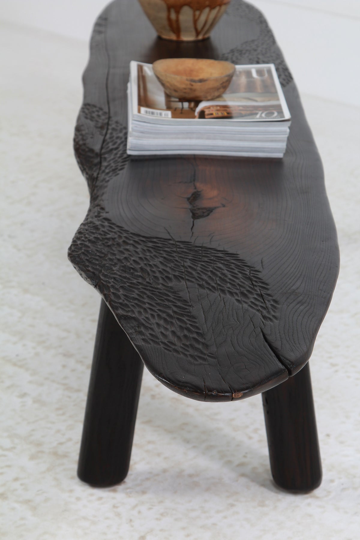 UNIQUE JAPANESE INSPIRED ELM SUGI BAN  COFFEE TABLE